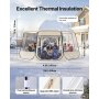 VEVOR Pop-up Bubble Tent, 458 x 432 x 230 cm, Transparante Kampeertent, Tuinkoepel Iglo Tent met Ramen, Sporttent, 540° Panoramisch Uitzicht, voor 12-15 Personen, Terras, Achtertuin