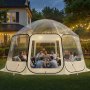 VEVOR Pop-up Bubble Tent, 458 x 432 x 230 cm, Transparante Kampeertent, Tuinkoepel Iglo Tent met Ramen, Sporttent, 540° Panoramisch Uitzicht, voor 12-15 Personen, Terras, Achtertuin
