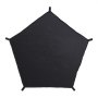 pentagon-shaped black fabric with five straps for attachment. suitable for VEVOR dome climber hammock.