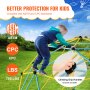 VEVOR klimkoepel, 3,05 m hoge geometrische klimkoepel speelcentrum voor kinderen van 3 tot 10 jaar, speeltoestel draagvermogen 340 kg, met klimgreep, speeltoestel tuin achtertuin