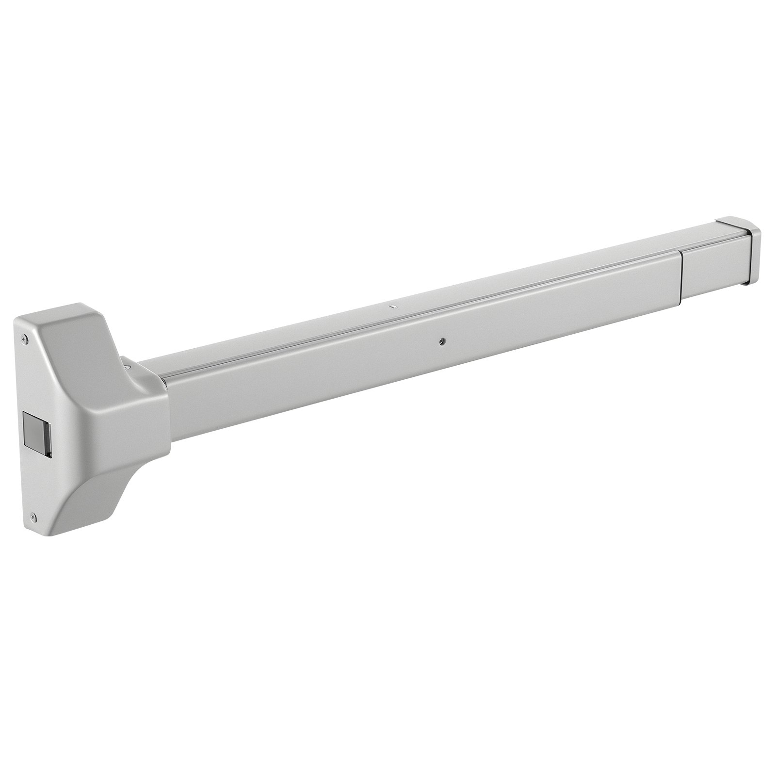 VEVOR paniekstang voor nooduitgangen 711 mm, deurklinkstang voor nooduitgangen, beslag voor nooduitgangen met waarschuwingssticker, nooduitgangstang voor houten/metalen deuren van 71–104 cm breed, zilver