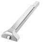 VEVOR paniekstang voor nooduitgangen, 788 mm, nooduitgangstang, beslag voor nooduitgangdeuren met dubbele vergrendelingsbout en sticker, voor houten of metalen deuren van 79–117 cm breed, zilver