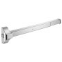 VEVOR paniekstang voor nooduitgangen, 788 mm, nooduitgangstang, beslag voor nooduitgangdeuren met dubbele vergrendelingsbout en sticker, voor houten of metalen deuren van 79–117 cm breed, zilver