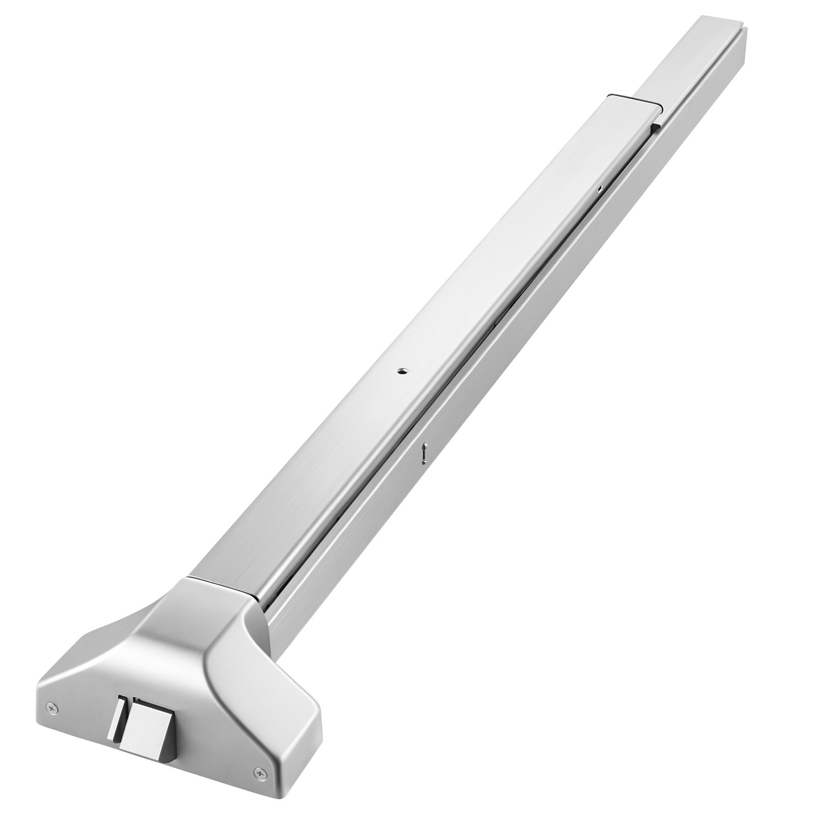 VEVOR paniekstang 1045 mm, nooduitgangstang voor nooduitgangdeuren, nooduitgangdeurbeslag met externe hendel en 6 sleutels, voor houten of metalen deuren van 104 tot 155 cm breed, zilverkleurig