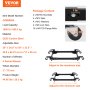 VEVOR Mobiele Basis, 1500 lbs capaciteit, verstelbaar van 20" x 24,5" tot 28" x 33,5", Robuuste universele mobiele basis met 4 zwenkwielen, voor houtbewerkingsapparatuur, lintzaag, elektrisch gereedschap, machine
