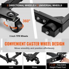 VEVOR meubelrollentransportroltransporthulp 457,2x609,6mm-673,1x800,7mm