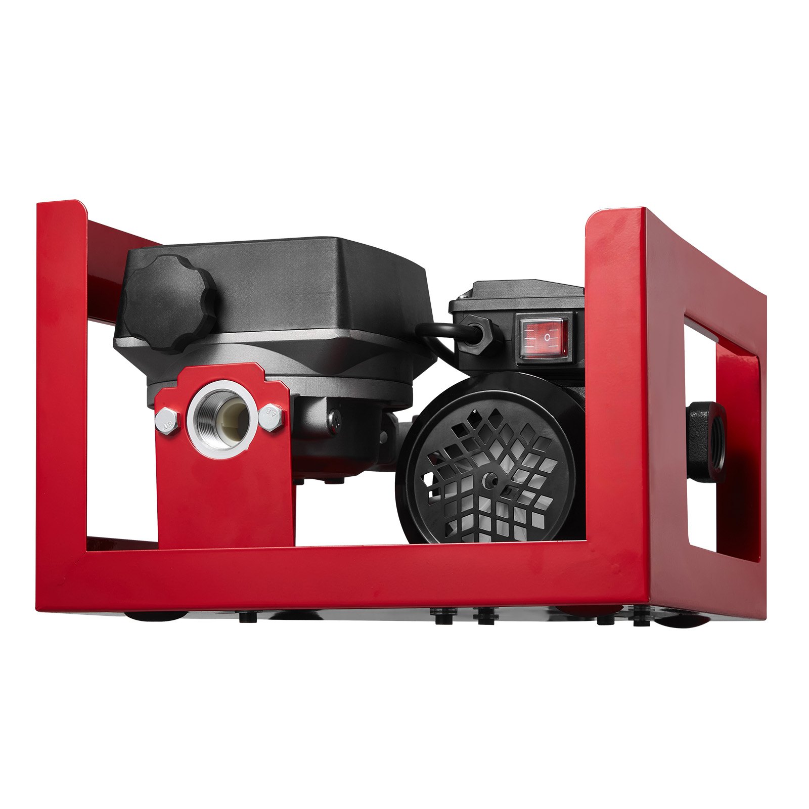 VEVOR brandstofovervoerpomp, elektrische dieselovervoerpomp, 60 l/min, met debietmeter, automatische afsluitklep, 2 slangen, 13,7 m opvoerhoogte, voor kerosine en biodiesel.