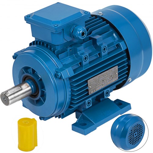Starre basismotor 3 fase B3 montage 1500 tpm 400 V spanning 2-polig vermogen 1,1 kW