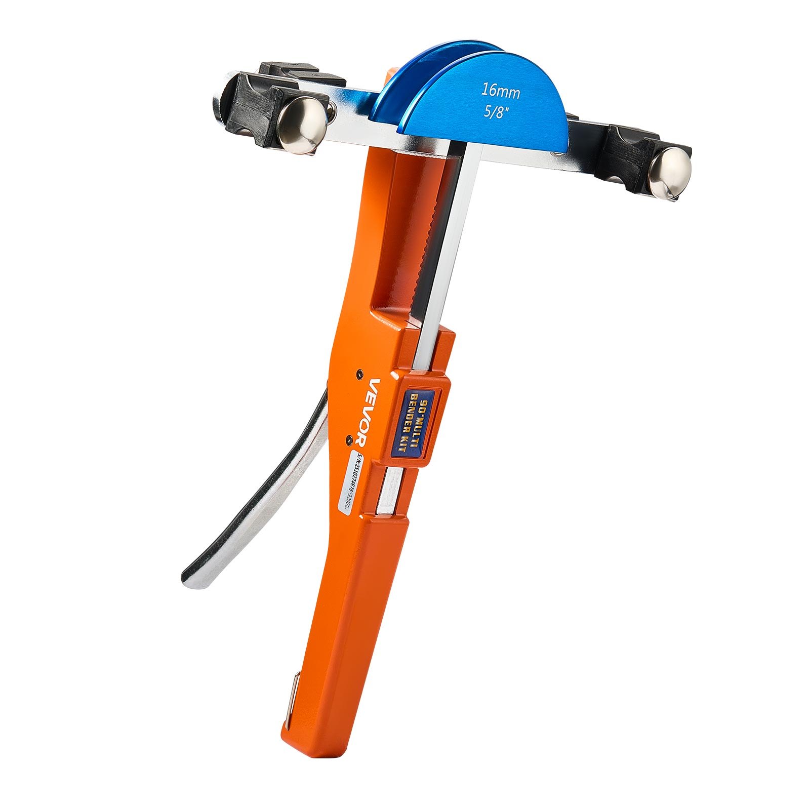 VEVOR Pijpenbuiger, 6-22 mm, 90° pijpenbuiger, handbuiggereedschap voor voorwaartse/achterwaartse beweging, buigmachine met 7 gekleurde aluminiumlegeringsbekken, voor koperen leidingen in airconditioning- en koeltechniek.