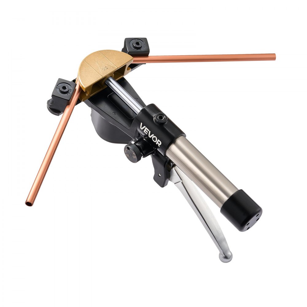 VEVOR hydraulische pijpenbuiger, 6-22 mm, pijpenbuiger, vooruit/achteruit, voor HVAC-systemen, met 7 gekleurde aluminiumlegeringsbekken, voor HVAC, airconditioning, koeling en autoreparaties.