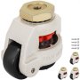 VEVOR 4 Pack Leveling Caster GD-80S Stem Mounted Footmaster Leveling Caster 1102lbs per Leveling Caster Wheels Nylon Wheel and NBR Pad (GD-80S)