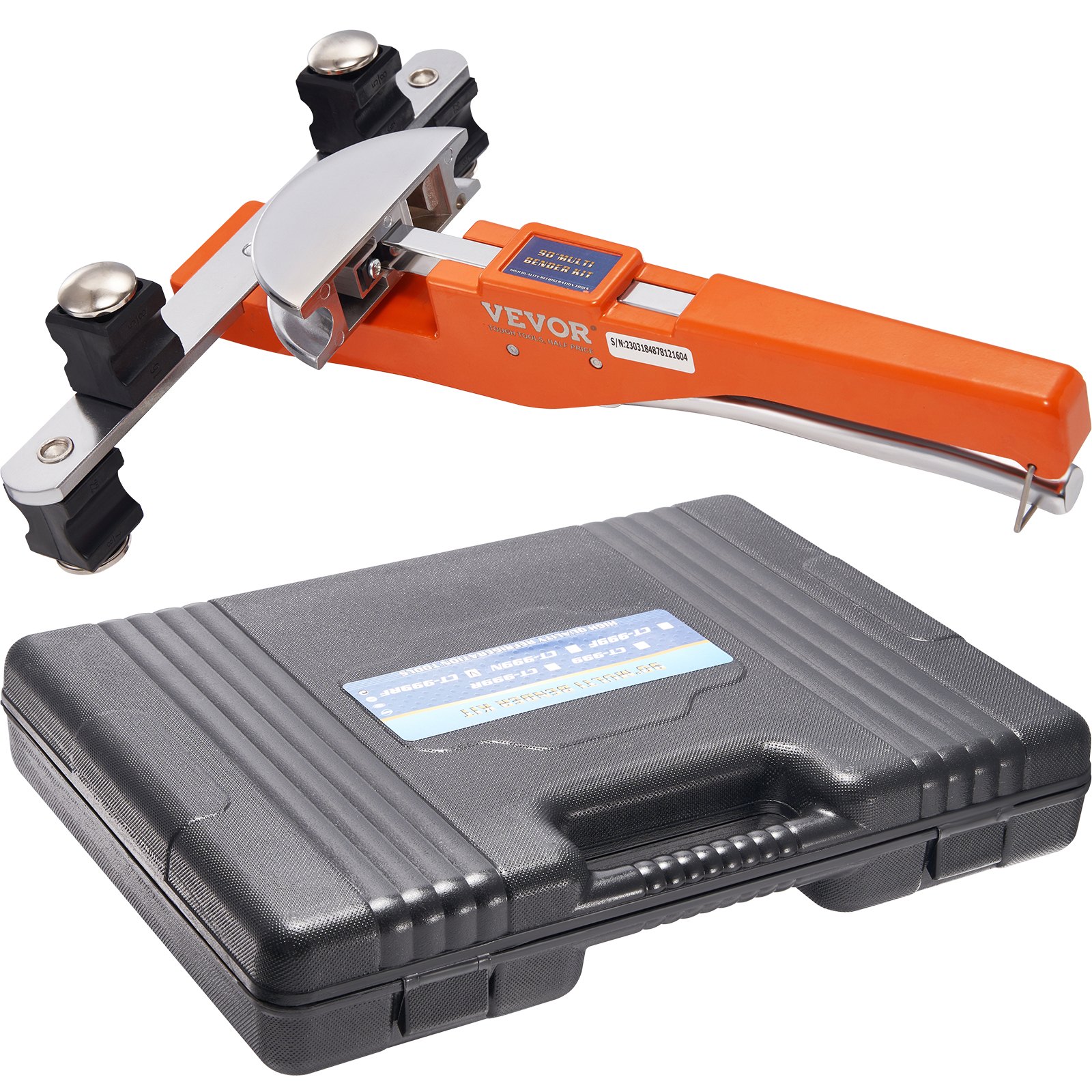 VEVOR Pijpenbuiger Ø6-22mm Pijpenbuigmachine Handpijpenbuigerset Pijpenbuigapparaat Vooruit en achteruit tot 90° + Pijpensnijder voor airconditioning, koelsystemen, auto-/hydraulische/pneumatische systemen