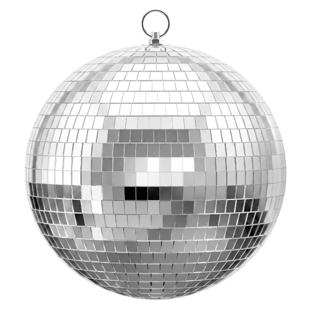 VEVOR Spiegelbol Discobal 10/15/20/30 cm 8 stuks met ophangring, voor feest- en huisdecoratie, DJ, dansclub, apparatuur voor lichteffecten en feestverlichting, 360° reflectie, herbruikbaar