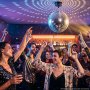 VEVOR Mirror Disco Ball 12 Inch Hanging Ball with Motor Remote LED Lights, for Party Home Decoration Stage Props DJ Dance Club, RGB + 3 Mixed Colors, 0/3/6/9/12/15 RPM, Wedding Birthday Decor, Silver