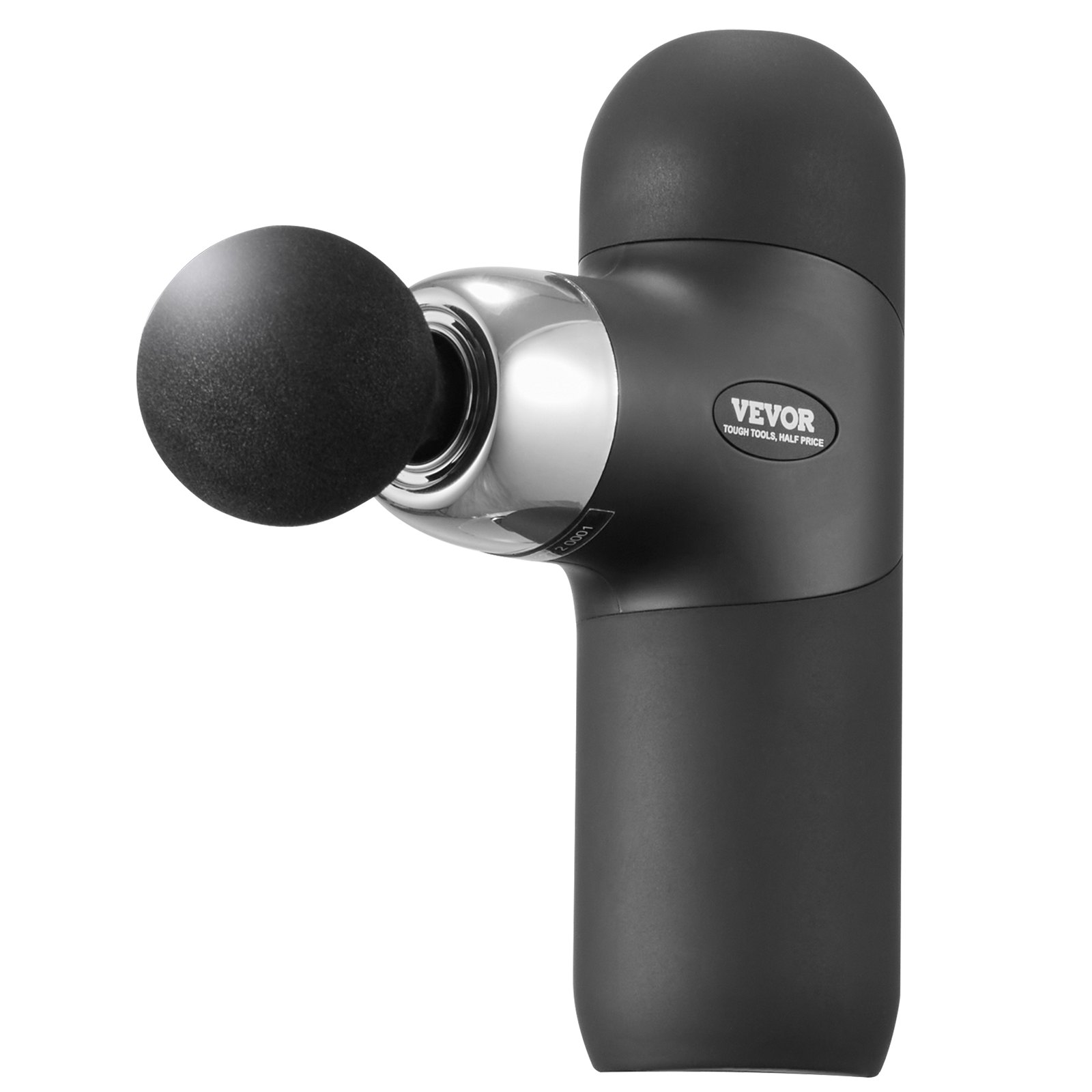 VEVOR Massage Gun, Massager voor Sporters - met 4 Snelheidsniveaus en 4 Massagekoppen, 40 W 2500 mAh Batterijen, Mini Massage Gun voor Pijnverlichting en Spierontspanning