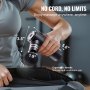 VEVOR Massage Gun Deep Tissue, Percussion Mini Muscle Massage Gun for Athletes - with 4 Speed Levels & 4 Massage Heads, 12V 2500mAh Batteries, Handheld Massage Gun for Pain Relief, Muscle Relaxation