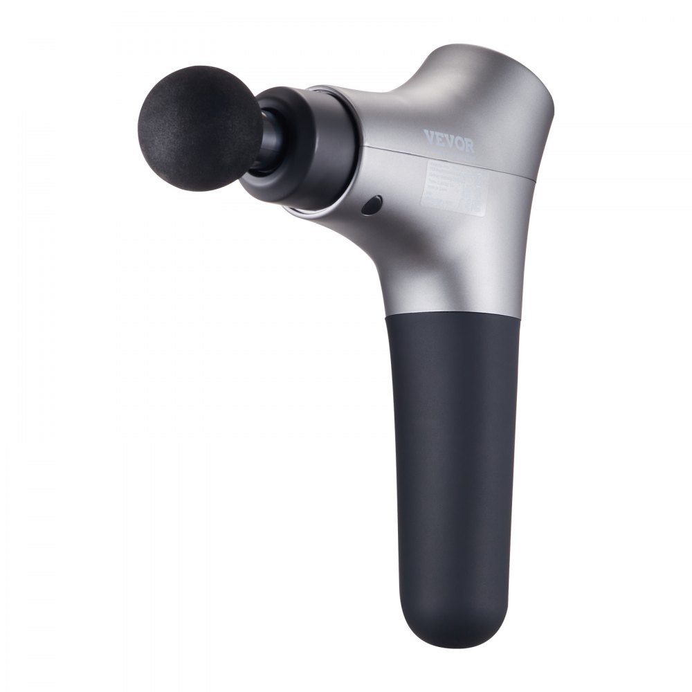 VEVOR Massage Gun Deep Tissue, Percussion Muscle Massage Gun for Athletes - with 6 Speed Levels & 4 Massage Heads, 12V 2500mAh Batteries, Handheld Mini Massage Gun for Pain Relief, Muscle Relaxation
