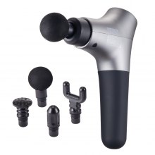 VEVOR Massage Gun Deep Tissue Percussion Muscle Massager with 6 Speeds 4 Heads