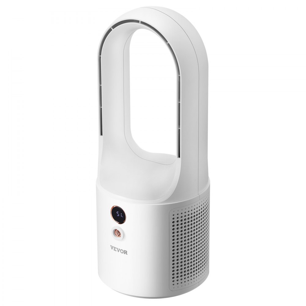 VEVOR Bladeless Tafelventilator, Draagbare 330mm Ventilator, 6-snelheden USB Koeler, Stille Kleine Torenventilator met Oplaadbare Batterij, Kindvriendelijk, voor Slaapkamer, Kantoor, Thuis