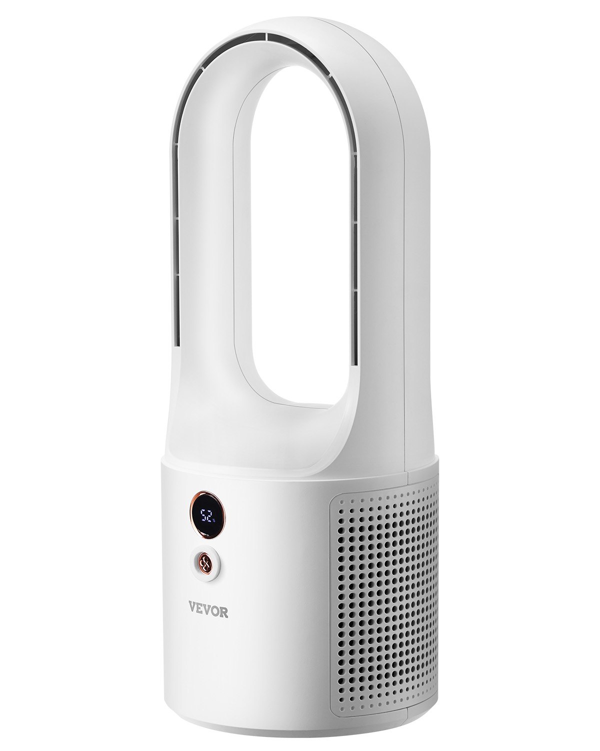 VEVOR Bladeless Tafelventilator, Draagbare 330mm Ventilator, 6-snelheden USB Koeler, Stille Kleine Torenventilator met Oplaadbare Batterij, Kindvriendelijk, voor Slaapkamer, Kantoor, Thuis