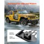 VEVOR Jeep Tube Doors, 2-Door, Hunting Style Jeep Tubular Door with Heavy-Duty Hinges & OE Latch, Jeep Doors with Rubber Pads & Toughened Steel Tube, Fit for 2007-2018 Jeep Wrangler JK