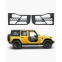 VEVOR Jeep Tube Doors, 2-Door, Hunting Style Jeep Tubular Door with Heavy-Duty Hinges & OE Latch, Jeep Doors with Rubber Pads & Toughened Steel Tube, Fit for 2007-2018 Jeep Wrangler JK