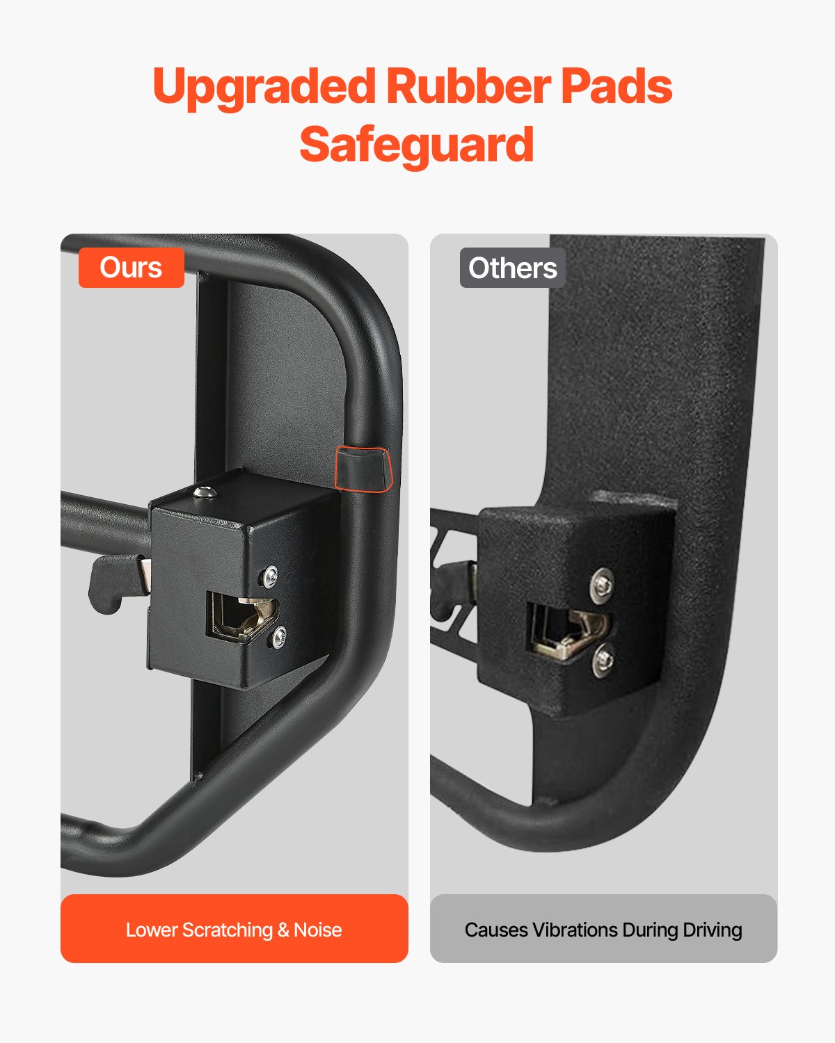 VEVOR Jeep Tube Doors (4-deurs) Adventure Style met robuuste scharnieren en OE-vergrendeling, Jeep-deuren met rubberen pads en geharde stalen buizen, voor Jeep Wrangler JK 2007-2018