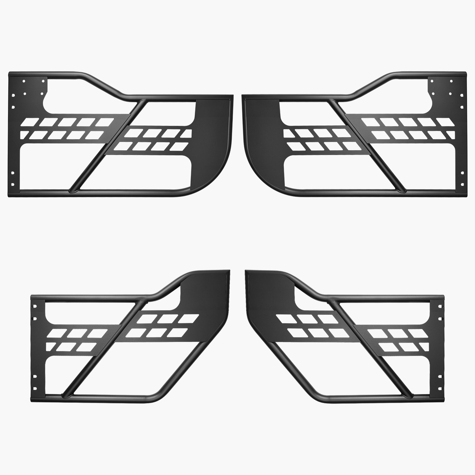 VEVOR Jeep Tube Doors, 4-Door, Hunting Style Jeep Tubular Door with DOT Certified Rear View Mirrors, Jeep Doors with Rear Mirrors for 2018-2024 Jeep Wrangler JL & 2020-2024 Jeep Gladiator JT