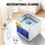 VEVOR Professional Ultrasonic Cleaner, 0.3 L Ultrasonic Jewelry Cleaner with Digital Timer & Heater, Stainless Steel Industrial Sonic Cleaner 40kHz for Glasses, Watches, Rings, Small Parts