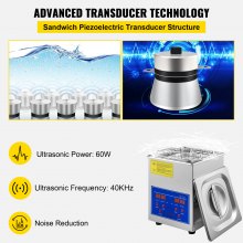VEVOR Ultrasoon Reiniger Machine Roestvrij staal Ultrasone reinigingsmachine Digitale verwarming Timer Sieradenreiniging voor commercieel