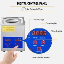 VEVOR Ultrasoon Reiniger Machine Roestvrij staal Ultrasone reinigingsmachine Digitale verwarming Timer Sieradenreiniging voor commercieel