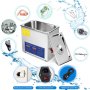 VEVOR 15L ultrasoon reinigingsapparaat met verwarmingselement 360W, roestvrijstalen ultrasoon reiniger, ultrasoon bad, ultrasoon reinigingsapparaat voor brillen, sieraden, kunstgebitten, munten, enz.