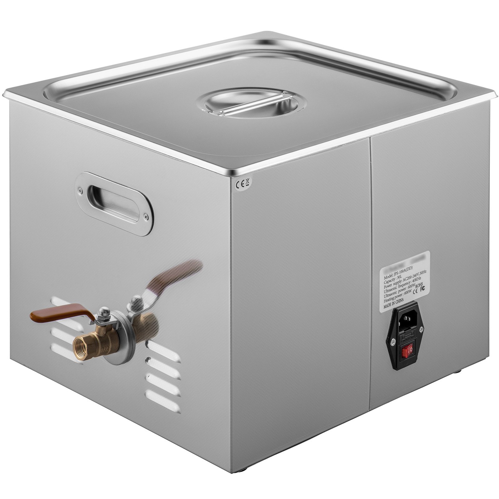 VEVOR 15L ultrasoon reinigingsapparaat met verwarmingselement 360W, roestvrijstalen ultrasoon reiniger, ultrasoon bad, ultrasoon reinigingsapparaat voor brillen, sieraden, kunstgebitten, munten, enz.