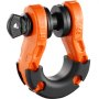VEVOR 3/4" D-Ring Shackle, 2 Pack Alloy Steel Shackles 66139 lbs (30 Ton) Break Strength with 7/8" Screw Pin, Isolators & Washers, Heavy Duty Off Road Vehicle Recovery Shackle for Jeep Truck, Orange