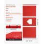 VEVOR Baseball Hitting Mat Trainingsmat (300 x 116 cm) Trainingsmat Slagkooimat, honkbalmat met thuisplaat en anti-fade kunstgras, draagbare trainingshulp Softbalmat Buiten, Rood