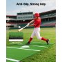 VEVOR Baseball Hitting Mat Trainingsmat (366 x 183 cm) Trainingsmat Slagkooimat, honkbalmat met thuisplaat en anti-fade grasmat, draagbare trainingshulp Softbalmat Buiten, Groen