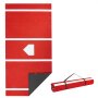 VEVOR Baseball Hitting Mat, 366x183cm Batting Cage Mat, Batters Box Turf Mats, Softball Batting Practice Equipment with Home Plate and Anti Fade Turf, Portable Training Aid for Indoor Outdoor, Red