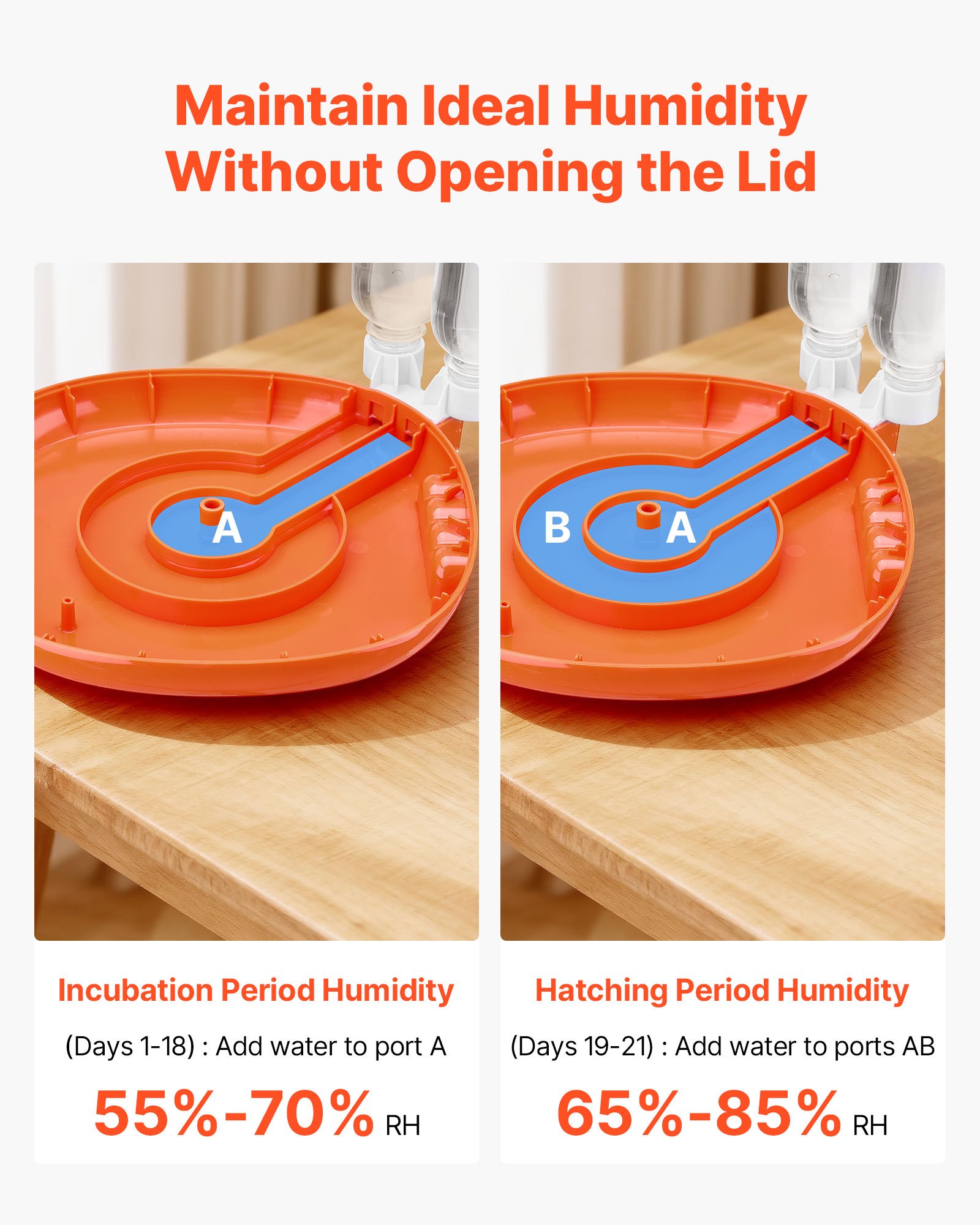 VEVOR Volautomatische broedmachine voor 12 eieren, met eierkeerder, temperatuur- en vochtigheidsregeling, broedmachine voor het uitbroeden van kuikens, eenden, ganzen en kwartels.