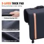 VEVOR pickup tailgate tailgate pad 840 mm, truck tailgate pad 2 bicycles, 110 x 110 mm grooved rear bicycle carrier for wood, ladders etc. Tailgate lever protection with a small bag
