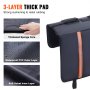 VEVOR pickup tailgate tailgate pad 1570 mm, truck tailgate pad 6 bicycles, 110 x 110 mm grooved rear bicycle carrier for wood, ladders etc. Tailgate lever protection with 2 small pockets