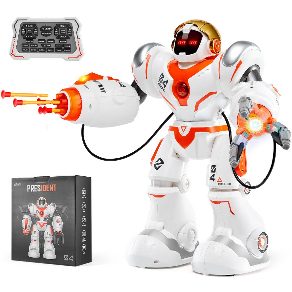 VEVOR RC Robot Toy Battle Robot for Kids Remote Control Robotic Toy Programmable