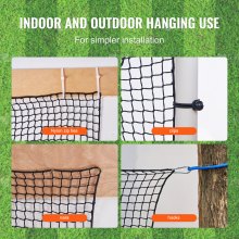 VEVOR Golfnet, 310x310cm Golfoefennet Indoor Batting Net voor Golf Honkbal Hockey Voetbal Heavy Duty DIY Nylon Balnet voor Achtertuin Rijtraining Swing (Alleen Net)