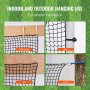 VEVOR golf practice net: nylon zip ties, clips, nails, and hooks for indoor and outdoor installation.