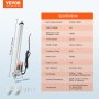 VEVOR Linear Actuator 12V, 16 Inch High Load 330lbs/1500N Linear Actuator, 0.19"/s Linear Motion Actuator with Mounting Bracket and IP54 Protection