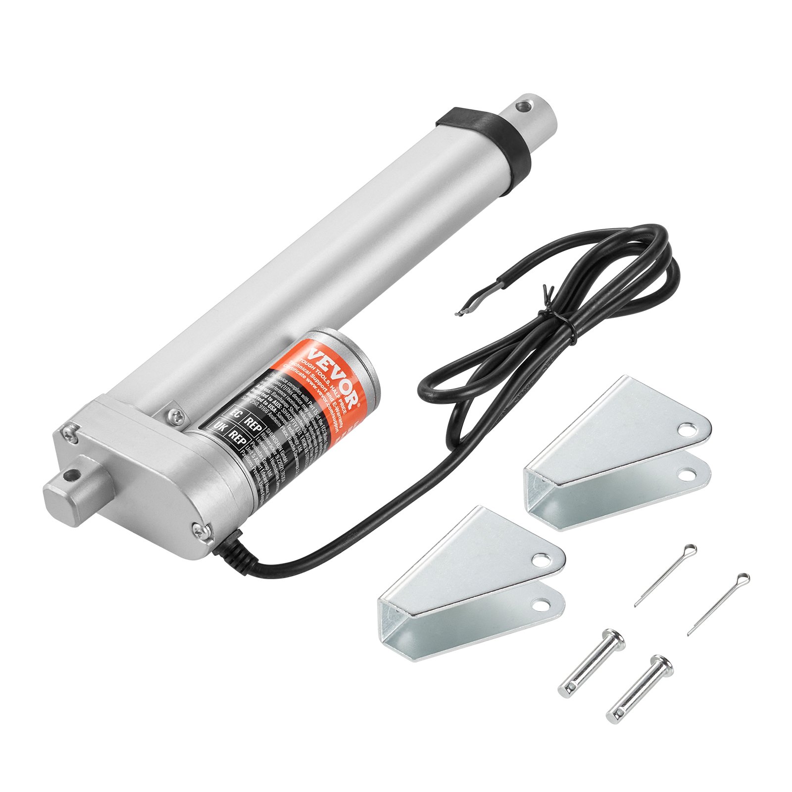 VEVOR 1500N Lineaire actuator DC 12V lineaire aandrijving IP54 elektrische lineaire motor 150 mm slag Geluidsniveau ≤60 dB Elektrische deuropener 5 mm/s rijsnelheid Lineaire technologie Aanpassingsaandrijving