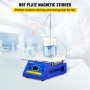 VEVOR Magnetische Roerder Blauw Magnetische Verwarmingsplaat 5 L Magnetische Roerder met 200-2000 Rpm Roeren Snelheid voor Wetenschappelijk Onderzoek