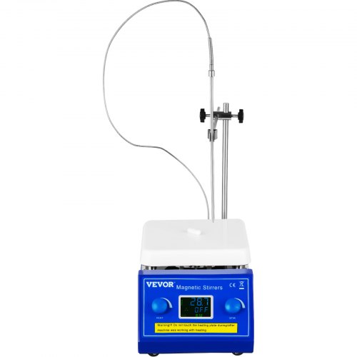 VEVOR Magnetische Roerder 500W Magnetische Verwarmingsplaat 18x30,5x14cm Magnetic Roerder met Steunstandaard Gebruikt voor Wetenschappelijk Onderzoek Laboratoriumonderzoek en Industrieel Onderzoek enz
