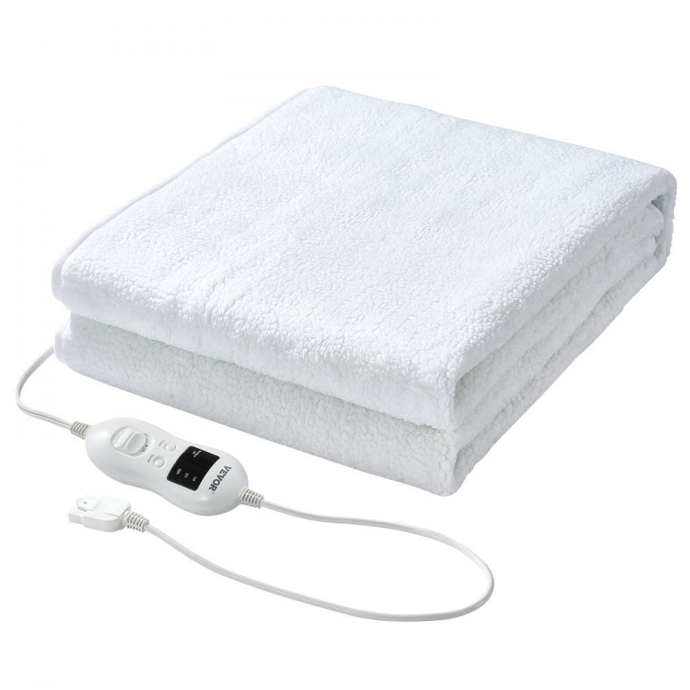 VEVOR elektrische deken, verwarmd onderbed, verwarmde deken, massagebed, 1870x770mm, 8 niveaus