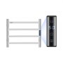 VEVOR 4-Bar Towel Warmer Rack Wall Mounted Heated Towel Rack for Bathroom Silver