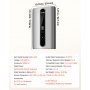 VEVOR Elektronische Doorstroomverwarmer 18/21/24 kW 3-fasen, warmwatergenerator voor douche, bad en keuken, ABS-behuizing, gegoten aluminium verwarmingselement, instelbaar van 30-55 °C, LED-touchbediening